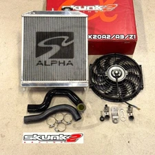 Skunk2 Pro Driver Side Alpha Radiator Kit For Honda Civic Acura Integra K20 Swap