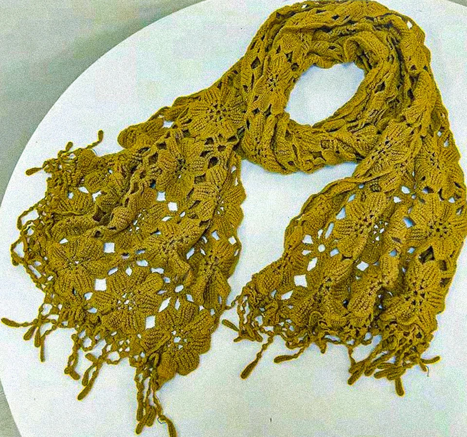 Bufanda de Lujo Hecha a Mano en Grecia Olvídame Nudo Griego Amor Regalo para ella San Valentín Foto 4 de 4