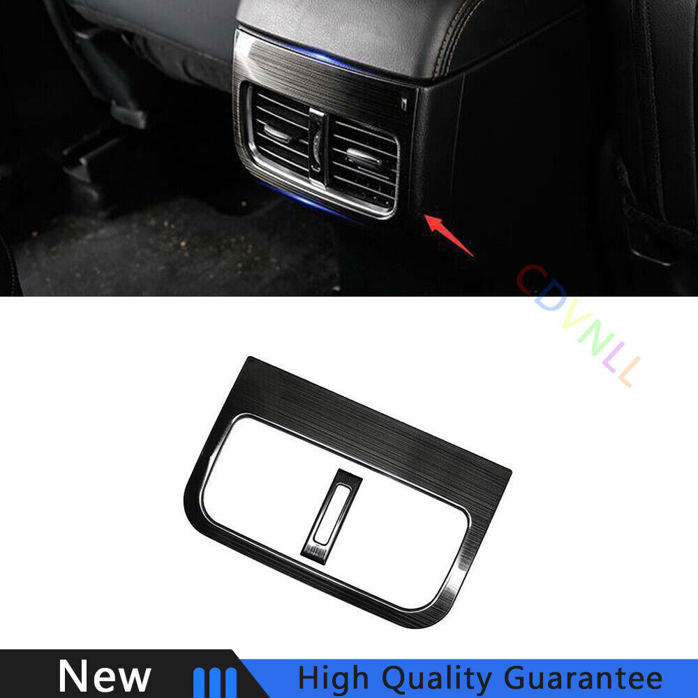 For Mazda CX-5 2017-2021 Black Titanium Car Back Row Air Outlet Vent Cover Trim