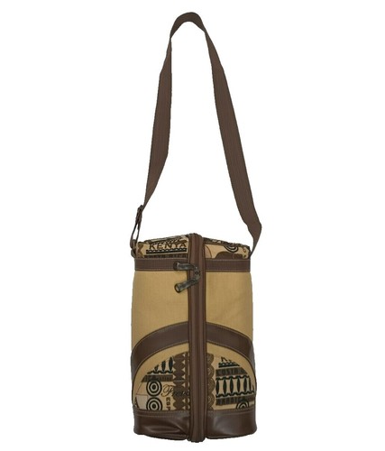NEW Modern Picnic‎ The Large Luncher Vegan Leather Bag Lunch Dusty Rose Embroidered Cross Flap Backpack - Burgundy Elderberry Disturbia main image 4