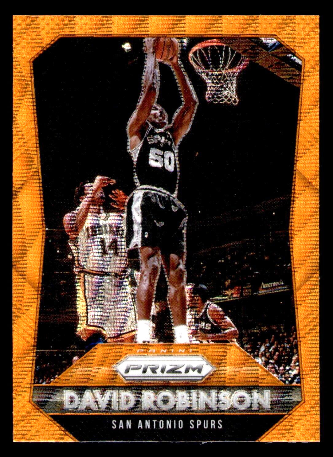 2015-16 Panini Prizm David Robinson Orange Wave Prizm #293 - San Antonio Spurs