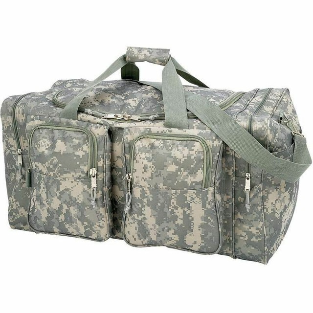 mens camo duffle bag