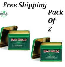 Bag Balm Vermont's Original Skin Moisturizing Ointment for Dry Skin, 8 oz Pack 2