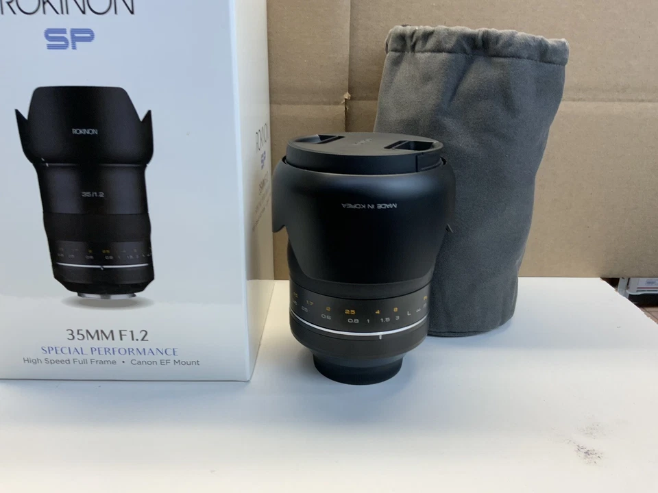 Lente de fotograma completo Rokinon 35 mm f1,2 SP (canon EF con chip automático) nueva otra Foto 3 de 4