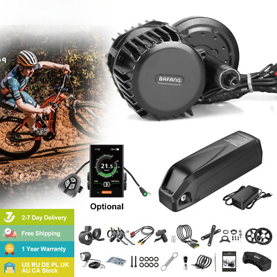 1000W Mid Drive Kit with Battery 20Ah 8FUN 48V 52V Electric Bike