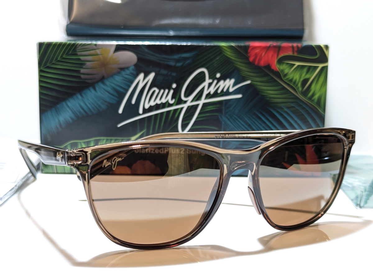 キムジュニ NEW Maui Jim Sugar Cane Translucent Brown Polarized HCL Bronze