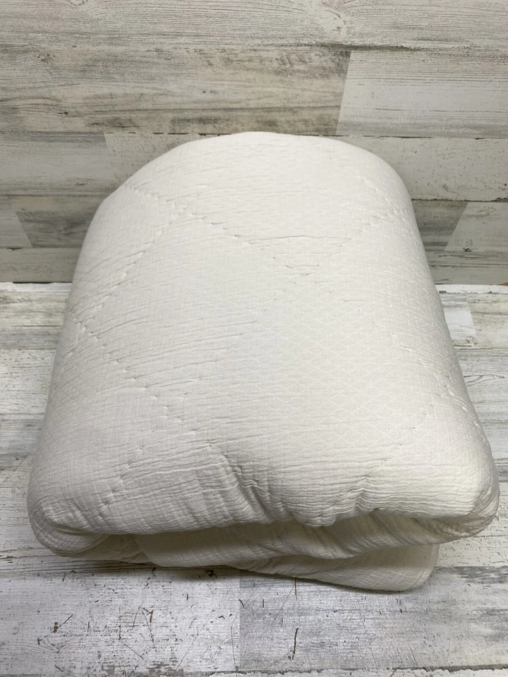 Bonito cobertor acolchado natural Dobby King lino diamante colección Hotel Collection Foto 2 de 4