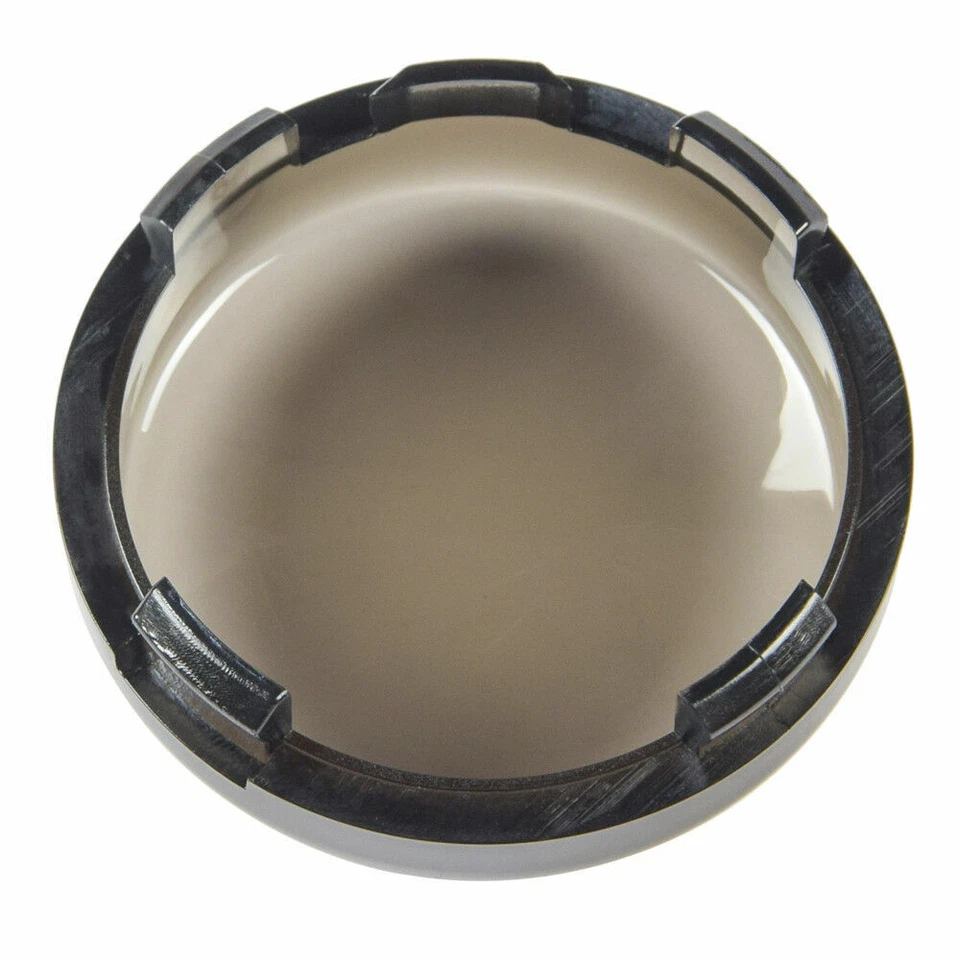 Cubierta de lente de luz única giratoria 4x humo para Harley Sportster Street Glide Dyna Foto 3 de 4