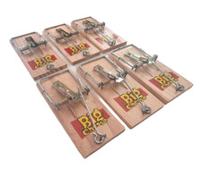 4 X Mouse Traps Big Cheese Mice Traps Rodent Trap Reusable Wooden Catchers