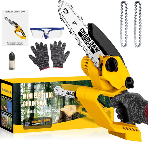 Cordless Mini Chainsaw 8 Inch for Dewalt 20V MAX Battery Powered (NO Battery), M
