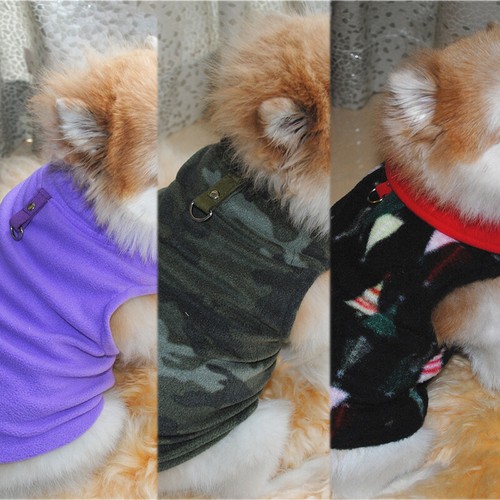 Small Pet Dog Fleece Warm Coat Jacket Puppy Vest Harness Shirt Sweater Clothes - Picture 12 of 58