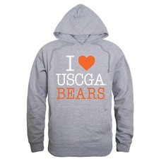 United States US Coast Guard Academy Bears USCGA I Love Hoodie Sweatshirt
