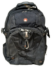 SWISS GEAR Air Flow Backpack Scan Smart Tablet Pockets Black Adjustable Straps