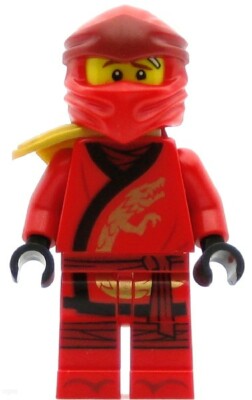 LEGO Ninjago Minifigure Kai - Legacy, Pearl Gold Armor Shoulder