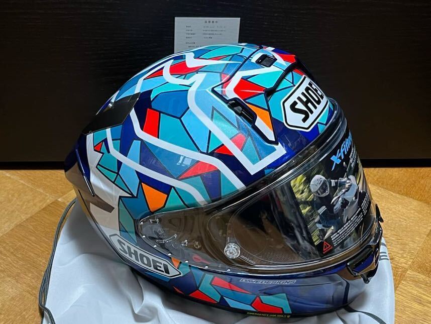 Shoei X-15 Marquez Barcelona Helmet - TC-10 X Fifteen [M,L Shoei X-15 Marquez Barcelona Helmet - TC-10 X Fifteen [M,L