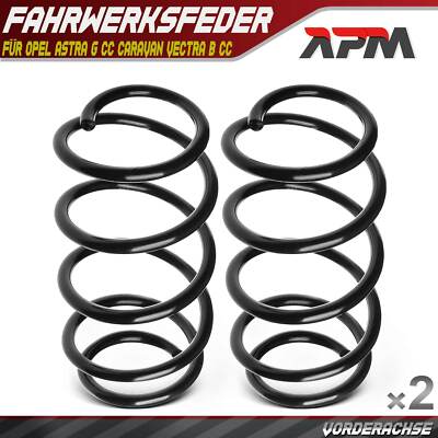 2x Federn Fahrwerksfeder Vorderachse für Opel Astra G CC Caravan Vectra B CC