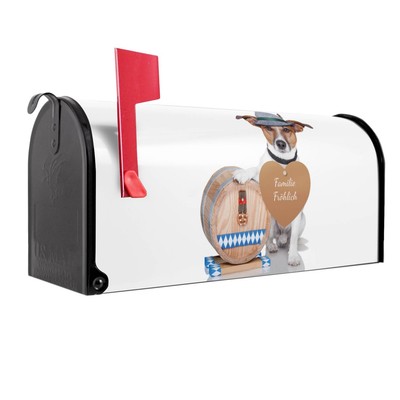 banjado US-Mailbox Briefkasten Amerikanische Letterbox Motiv  Bayer Jack Russel