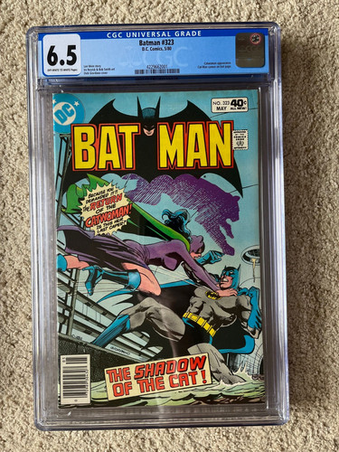 Batman # 323 CGC 6.5 1980 Catwoman app Len Wein story and Diordano cover Cat-man