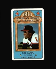 1981 Permagraphics All-Star ROD CAREW credit card Angels Perma Graphics