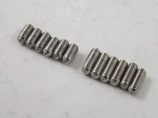 K&Uuml;RZERE MADENSCHRAUBEN 8mm oder 6mm f&uuml;r BRIDGE S&Auml;TTEL Stratocaster Telecaster Gitarre