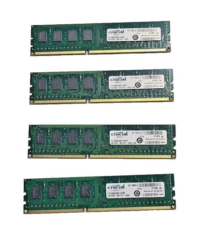 Crucial DDR3 SDRAM Computer Memory (RAM) 1 Modules