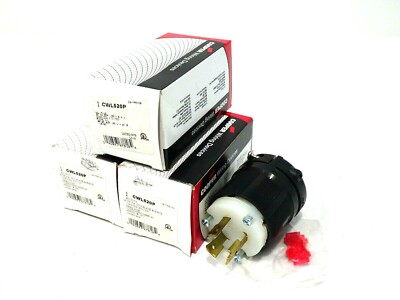 3 NEW COOPER CWL520P PLUGS 