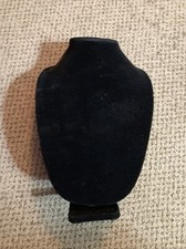 12" Black Velvet 3D Necklace Stand by Bead Landing  