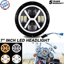 Dot 7 Inch Motorcycle Headlight Round Led Projector Halo For Harley Cafe Racer Dot 7 Inch Motorcycle Headlight Round Led Projector Halo For Harley Cafe Racer