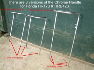 Honda HR173 HRB423 Rasenmäher Ersatzteile - oberer Chromgriff +/- Motorstopphebel