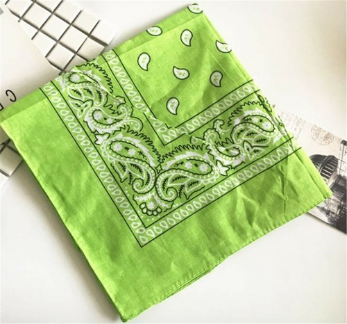Women Retro BOHO Cotton Paisley Bandana Hair Head Headband Wrap Square Scarf - Picture 24 of 45
