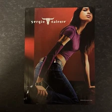 2001 • SERGIO VALENTE print ad • Y2K  Fashion Low Rise Garter  ADV-43