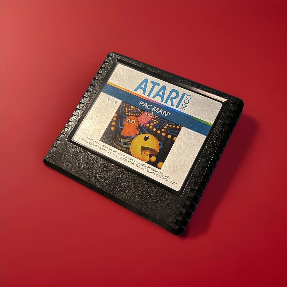 Vintage Atari 5200 Pac Man  Super Breakout  cartridge game manual Atari game  - Image 3 of 4