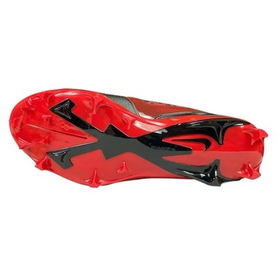 Mens Size 12 Alpha Menace Pro 4 Football Cleats Black/Red  display picture 1