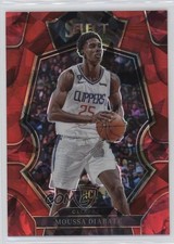 2022 Panini Select Premier Level Red Cracked Ice Prizm Moussa Diabate #194 09t5