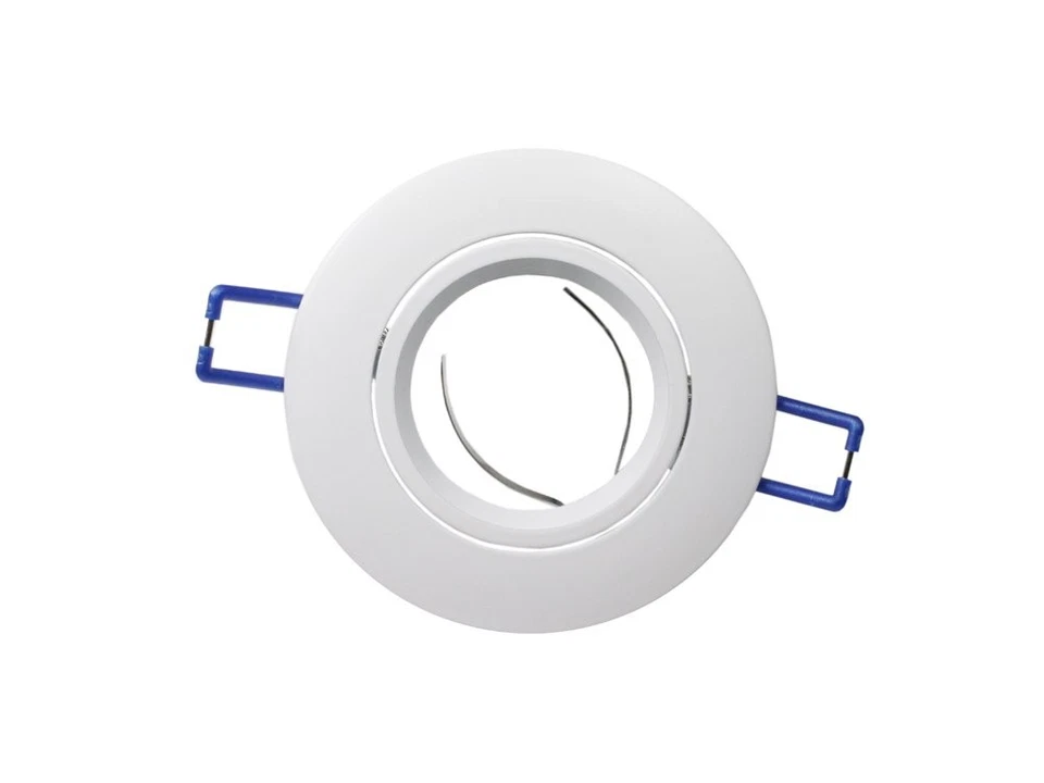 PORTAFARETTO DA INCASSO ROTONDO IN METALLO UNIVERSO P-11-B COLORE ARGENTO 20x90m - Immagine 2 di 4