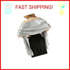 MLMW Shawls and Wraps for Evening Dresses Satin Shawl Wraps for Women Extra Long