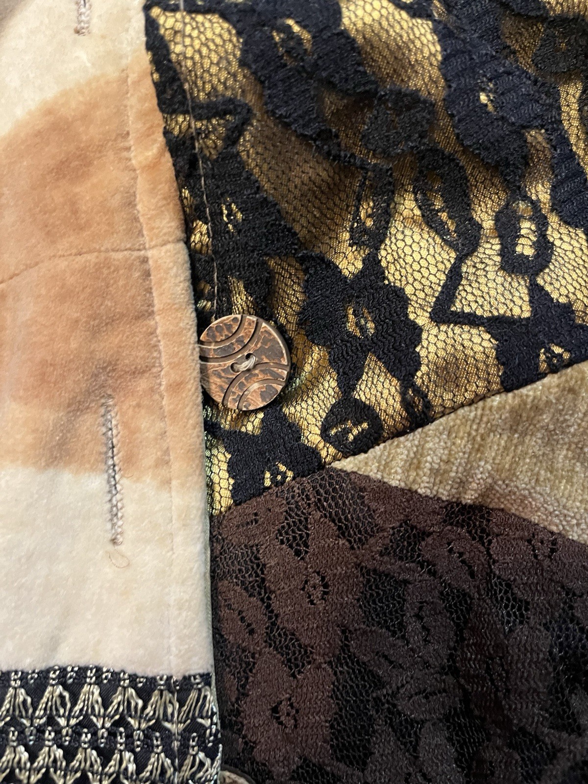 Sandy Starkman Patchwork Animal Print Jacket Size… - image 6