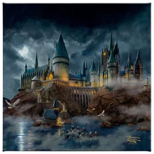 Thomas Kinkade Studios Harry Potter Hogwarts Castle 14 x 14 Wrapped Canvas