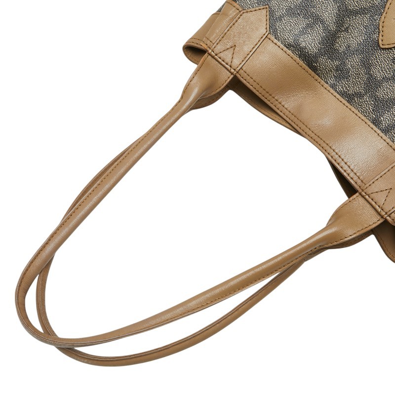 Borsa Saint Laurent Ysl Logo Gibra Tote Bag Una Spalla Marrone Pelle PVC Donna