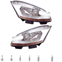 Scheinwerfer Set H7/H1 H21W H6W FüR CitroëN C4 Picasso I Ud_ Ua_ Inkl. Lampen
