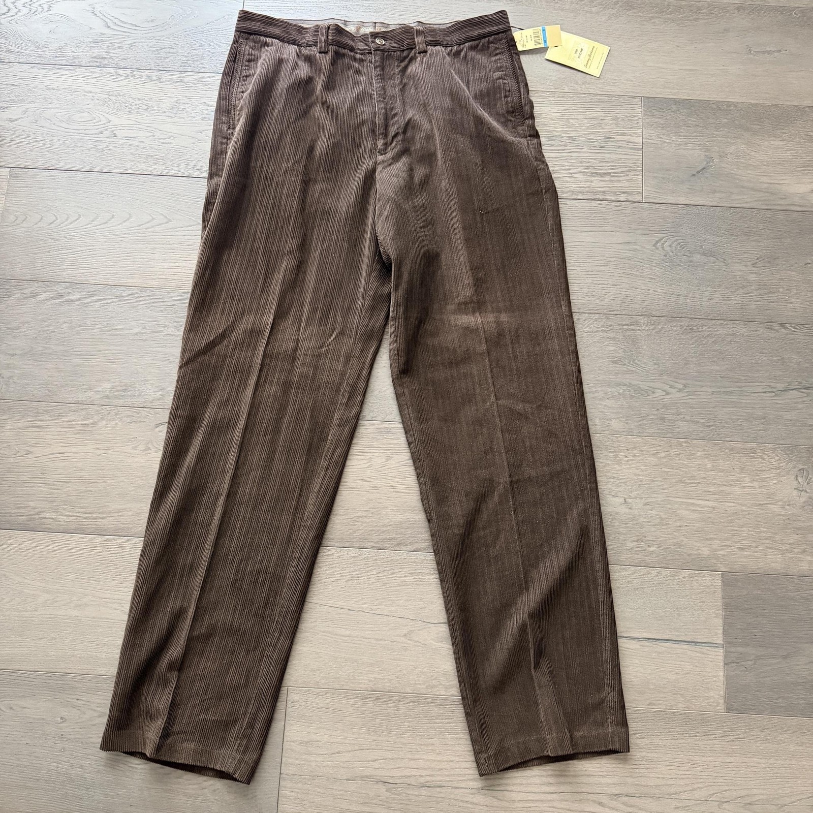 Tommy Bahama Pana Chino Pantalones Para Hombres 36x32 Marrón Top As Seda Relajada