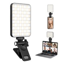 Mini LED Fill Light Clip-On Phone Selfie Light Rechargeable For Video Laptop