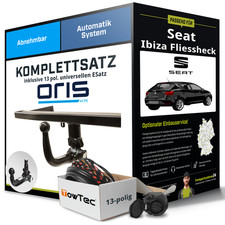Für SEAT Ibiza Fl. IV Typ 6J5,6P1,6P5 Anhängerkupplung abn +eSatz 13pol uni. 15-