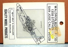 1/24 WALDRON MODEL PRODUCTS SEAT BELT & SHOULDER HARNESS BUCKLES PHOTO ETCH