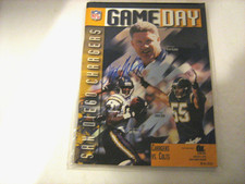 TONY MARTIN SAN DIEGO CHARGERS AUTOGRAPHED GAMEDAY MAGAZINE 12/7/1997 VS ATLANTA