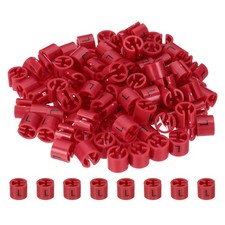 100 Pcs Clothes Hanger Markers, l Size Tag Fit 3mm Rod for Garment Red