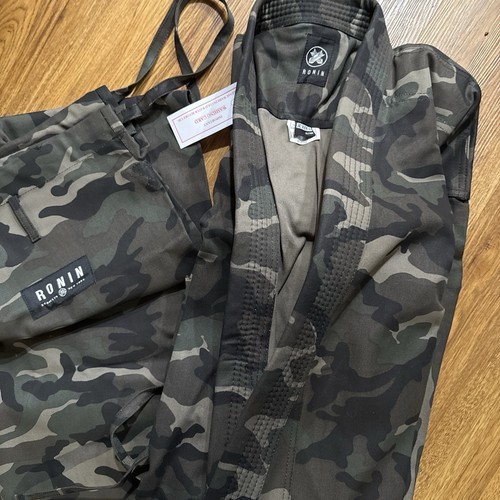 Ronin Gi Size 06/190 BJJ Karate Judo MMA Camouflage Pants And Jacket - Picture 5 of 5