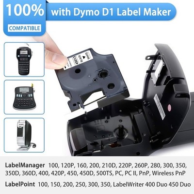 Etikettenband Dymo D1 12mm 45013 45010 45018 Für LabelManager LM160 280 220P PnP