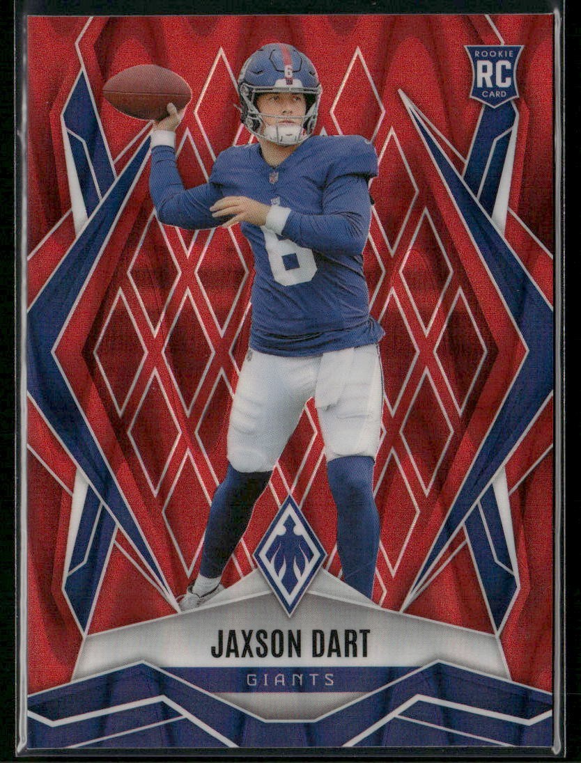 2025 Panini Phoenix - Jaxson Dart #200 Red Seismic /99 (RC)