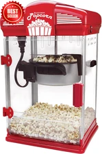 Stir Crazy Popcorn Popper Machine 4-Qt Red Gourmet Nonstick US